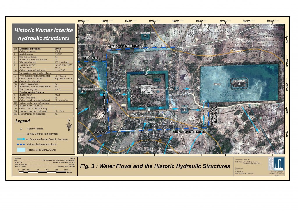 Historic Water Flows in Banteay Chhmar